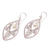 Pearl filigree earrings, 'White Dogwood' - Pearl filigree earrings (image 2c) thumbail