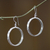 Sterling silver dangle earrings, 'Perfect Halo' - Hand Crafted Sterling Silver Dangle Earrings (image 2) thumbail