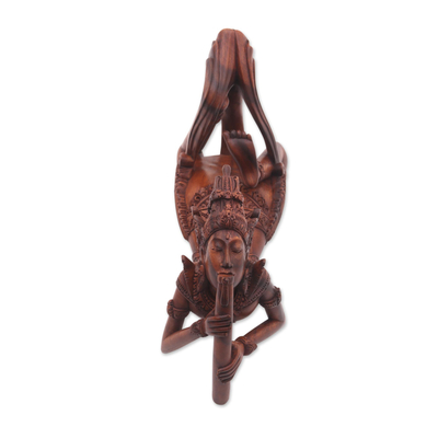 estatuilla de madera - Escultura cultural tallada a mano