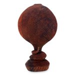 Wood statuette, 'Cobra' - Hand Carved Wood Snake Sculpture