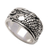 Men's sterling silver ring, 'Dragon Fish' - Men's Indonesian Sterling Silver Band Ring (image 2a) thumbail