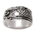 Men's sterling silver ring, 'Dragon Fish' - Men's Indonesian Sterling Silver Band Ring (image 2c) thumbail