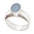 Opal solitaire ring, 'Pride' - Hand Crafted Opal and Sterling Silver Ring (image 2a) thumbail