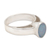 Opal solitaire ring, 'Pride' - Hand Crafted Opal and Sterling Silver Ring (image 2d) thumbail