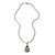 Prasiolite pendant necklace, 'Lime Teardrop' - Fair Trade Sterling Silver and Prasiolite Pendant Necklace (image 2a) thumbail