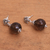 Smoky quartz dangle earrings, 'Royal Elegance' - Sterling Silver and Smoky Quartz Dangle Earrings Earrings (image 2b) thumbail