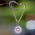 Sterling silver long pendant necklace, 'Treasure' - Handmade Sterling Silver Long Pendant Necklace