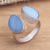 Opal cocktail ring, 'Never Apart' - Modern Sterling Silver and Opal Ring thumbail