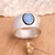 anillo con banda de ópalo - anillo con banda de ópalo