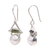 Cultured pearl and tourmaline dangle earrings, 'Life's Joy' - Cultured pearl and tourmaline dangle earrings