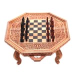 Wood chess set, 'The General' - Wood chess set