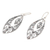 Sterling silver dangle earrings, 'Lace' - Sterling silver dangle earrings (image 2c) thumbail