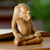 Wood sculpture, 'Elephant Meditates' - Hand Carved Wood Sculpture (image 2) thumbail