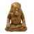 Wood sculpture, 'Elephant Meditates' - Hand Carved Wood Sculpture (image 2b) thumbail