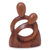 Wood sculpture, 'Eternity of Love' - Romantic Wood Sculpture (image 2a) thumbail