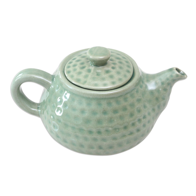 Teekanne aus Keramik - Kunsthandwerklich gefertigte Teekanne aus Keramik 