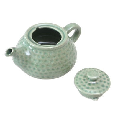 Teekanne aus Keramik - Kunsthandwerklich gefertigte Teekanne aus Keramik 