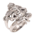 Men's sterling silver ring, 'Lord Ganesha' - Men's Sterling Silver Hindu Ring (image 2a) thumbail