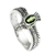 Men's peridot ring, 'Peace Messenger' - Men's Hand Crafted Peridot and Sterling Silver Ring (image 2a) thumbail