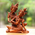 Wood sculpture, 'Hindu Love Story' - Hindu Love Story Wood Sculpture of Rama and Sita thumbail
