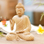 Wood statuette, 'Sitting Buddha' - Hand Carved Wood Sculpture (image 2) thumbail