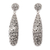 Sterling silver drop earrings, 'Clouds' - Sterling silver drop earrings thumbail