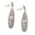 Sterling silver drop earrings, 'Clouds' - Sterling silver drop earrings (image 2b) thumbail