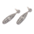 Sterling silver drop earrings, 'Clouds' - Sterling silver drop earrings (image 2c) thumbail