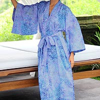 Featured review for Cotton batik robe, Rushing River