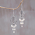 Pearl chandelier earrings, 'White Iridescence' - Sterling Silver and Pearl Chandelier Earrings (image 2) thumbail