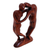 Wood sculpture, 'Couple in Love' - Wood sculpture (image 2d) thumbail