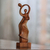 Wood sculpture, 'Dancing Couple' - Fair Trade Romantic Wood Sculpture (image 2) thumbail