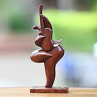 Wood sculpture, 'Acoustic Melody'
