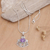 Amethyst pendant necklace, 'Bali Belle' - Hand Made Amethyst and Silver Pendant Necklace (image 2b) thumbail