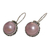 Pearl drop earrings, 'Lilac Odyssey' - Hand Crafted Pearl and Sterling Silver Drop Earrings (image 2d) thumbail
