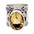 Citrine cocktail ring, 'Majestic' - Sterling Silver and Faceted Citrine Cocktail Ring (image 2b) thumbail