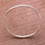 Sterling silver bangle bracelet, 'Simplicity in the Round' - Polished Round Sterling Silver Bangle Bracelet thumbail