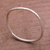 Sterling silver bangle bracelet, 'Simplicity in the Round' - Sterling Silver Bangle Bracelet (image 2b) thumbail