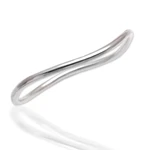 Sterling silver bangle bracelet, 'Simplicity in the Round' - Polished Round Sterling Silver Bangle Bracelet