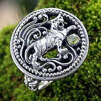 Featured review for Peridot cocktail ring, Proud Tiger