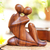 Wood sculpture, 'The Embrace' - Indonesian Wood Sculpture thumbail