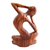 Wood sculpture, 'How Do I Look?' - Thought and Meditation Wood Sculpture (image 2b) thumbail