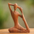 Wood sculpture, 'Yoga Stretch' - Wood Sculpture from Indonesia (image 2) thumbail