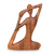 Wood sculpture, 'Yoga Stretch' - Wood Sculpture from Indonesia (image 2b) thumbail