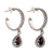 Garnet dangle earrings, 'Crimson Allure' - Garnet dangle earrings (image 2e) thumbail