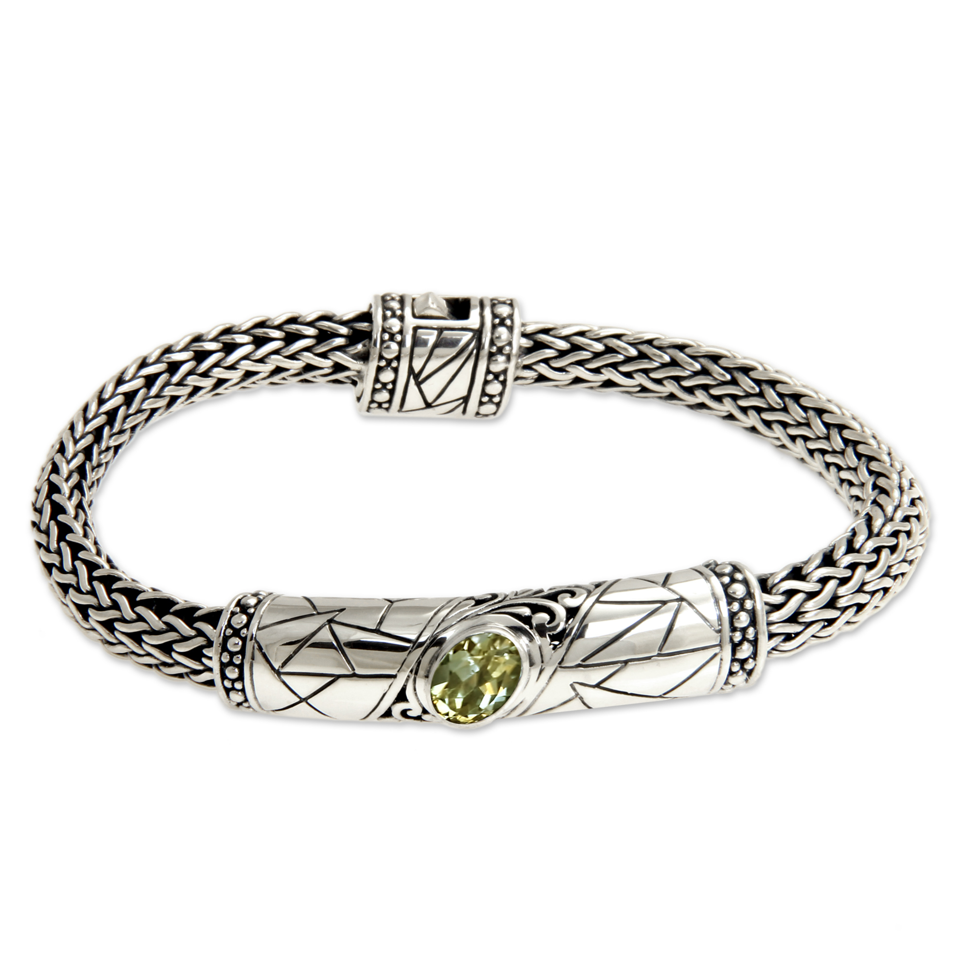 sterling silver citrine bracelet