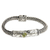 Men's citrine braided bracelet, 'Meditate' - Men's citrine braided bracelet thumbail