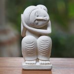 Sandstone sculpture, 'Daydreamer' - Sandstone sculpture