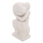 Sandstone sculpture, 'Daydreamer' - Sandstone sculpture