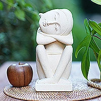 Sandstone sculpture, 'Inspiration' - Sandstone sculpture